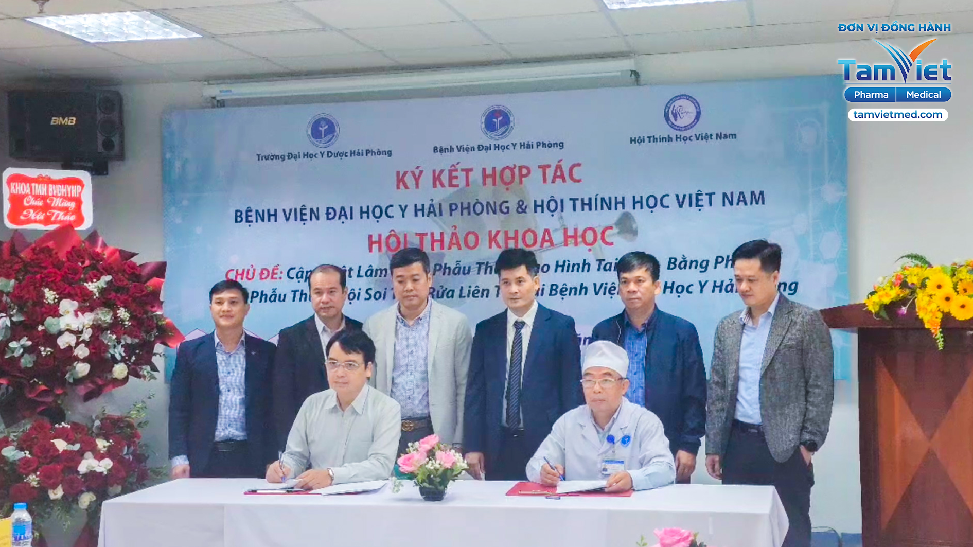 Lễ Ký kết hợp tác & Hội thảo khoa học tại Bệnh viên Đại học Y Hải Phòng