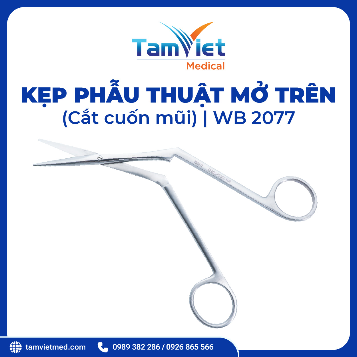 Kẹp Phẫu Thuật Mở Trên (Cắt Cuốn Mũi) | WB 2077 - 2