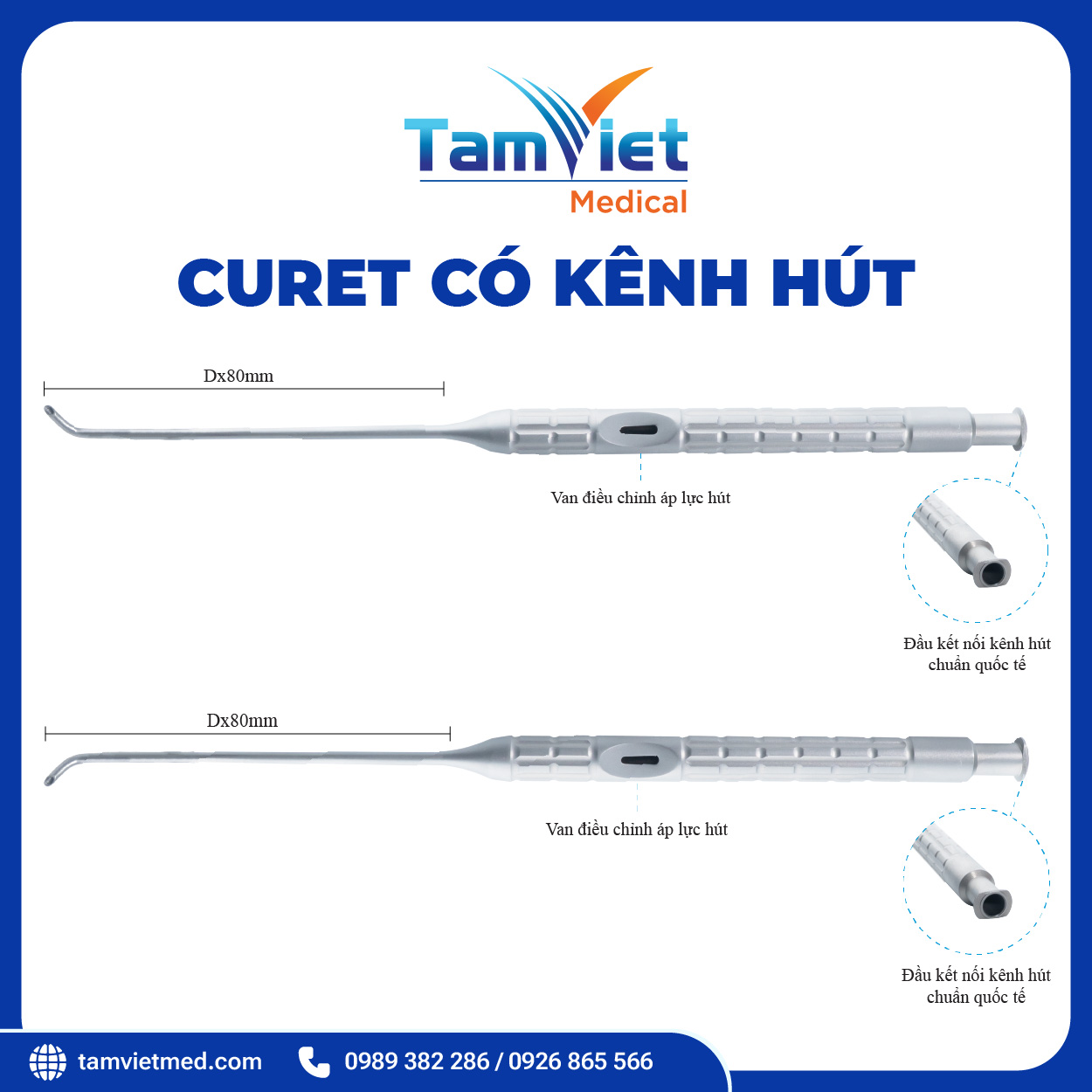 Curet Có Kênh Hút | WC 8004, WC 8005 - 2