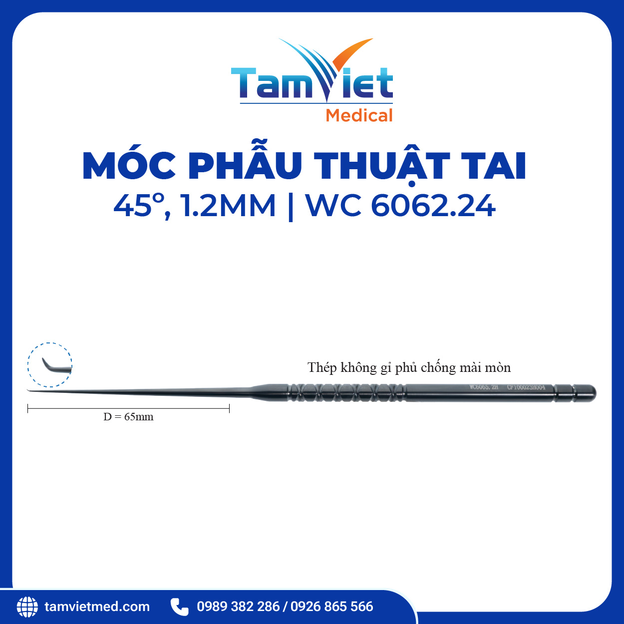 Móc Phẫu Thuật Tai | WC 6065.2, WC 6062.24, WC 6062.12 - 6