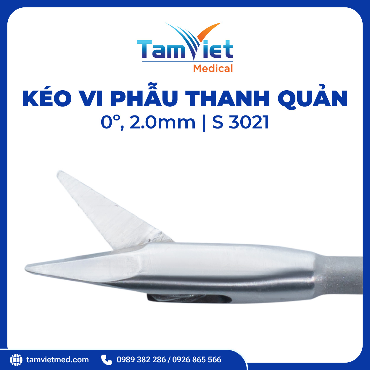 Kéo Vi Phẫu Thanh Quản | S 3021, S 2016, S 3023, S 3022 - 3