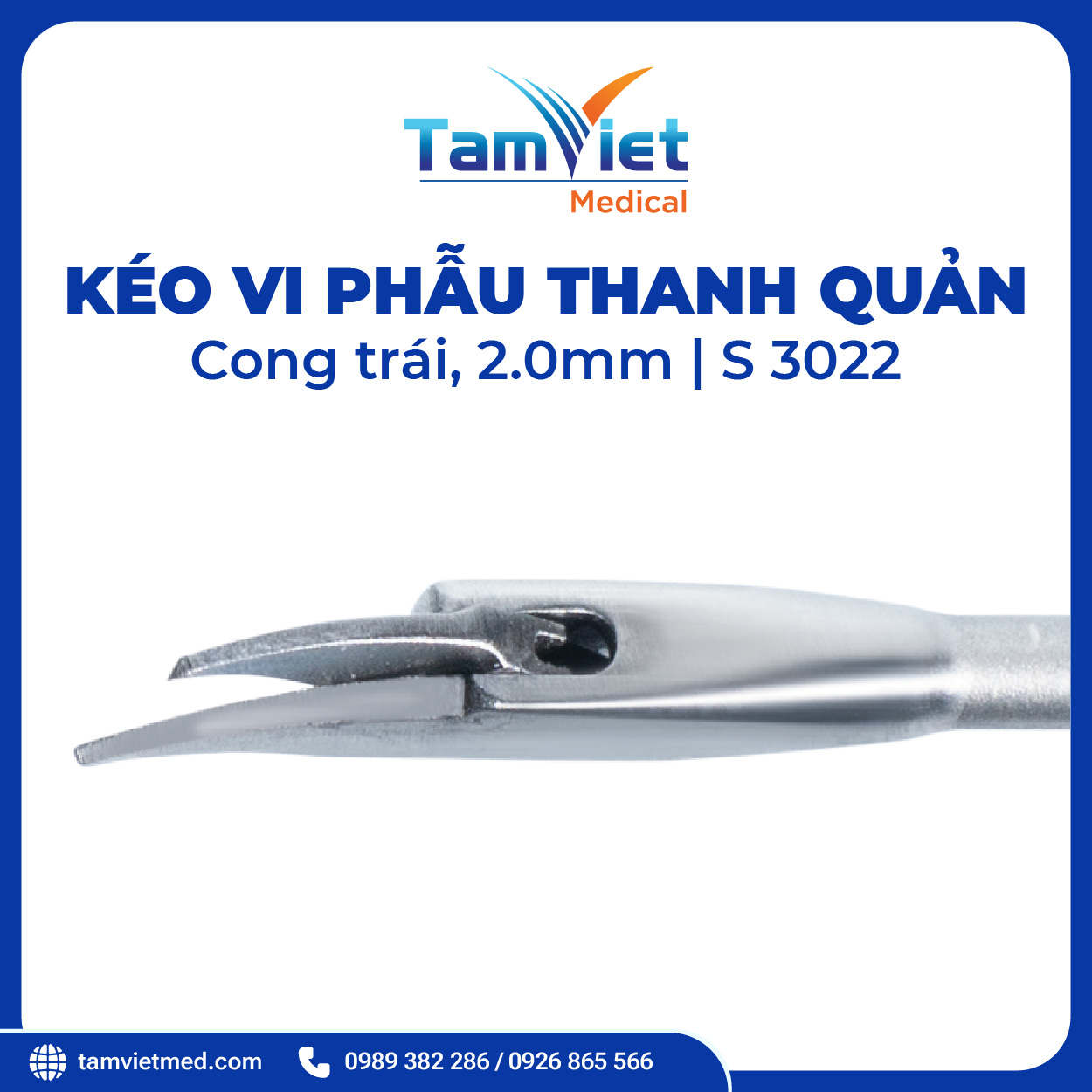 Kéo Vi Phẫu Thanh Quản | S 3021, S 2016, S 3023, S 3022 - 9