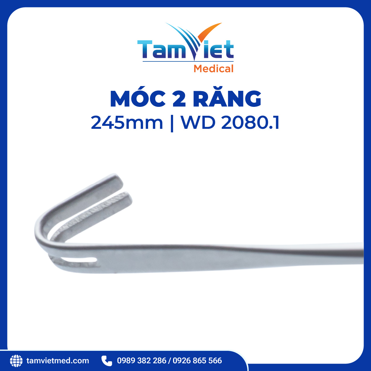 Móc 2 Răng 245mm | WD 2080.1 - 2