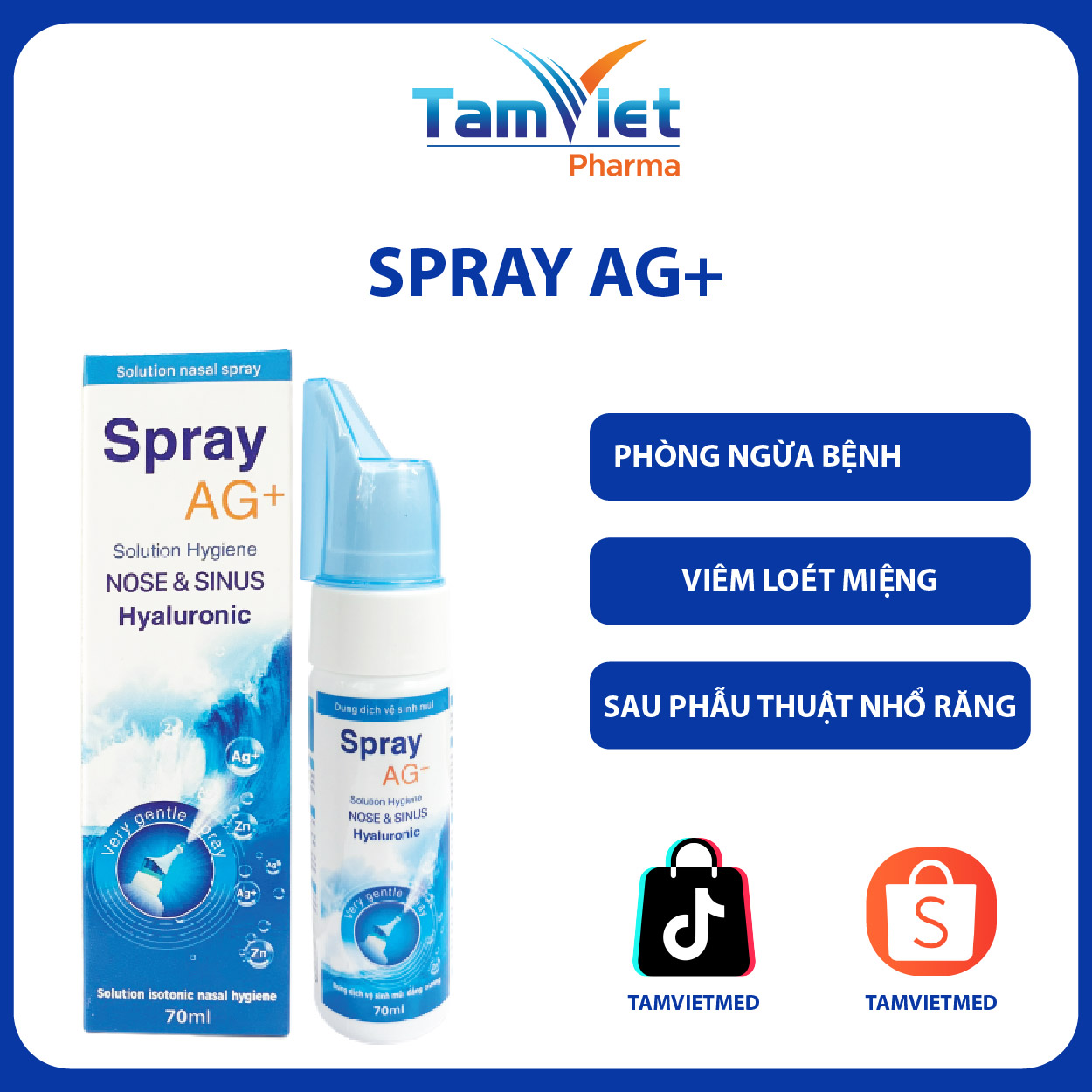 Dung Dịch Xịt Mũi Đẳng Trương Spray Ag+